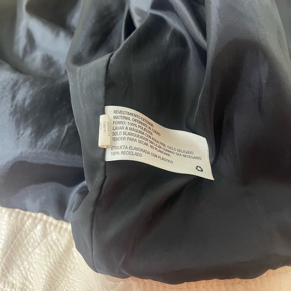 BLUSH LIGHTEST PINK VEGAN MOTORCYCLE 🏍️ JACKET - Picture 6 of 10